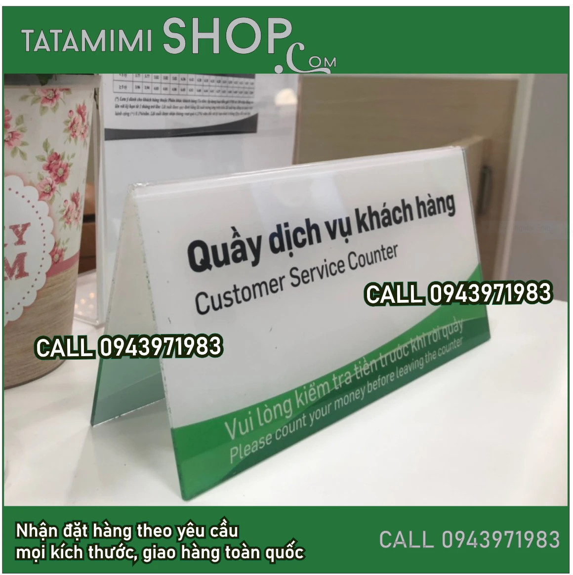 Combo 10 Biển chức danh chữ A 6x10 cm