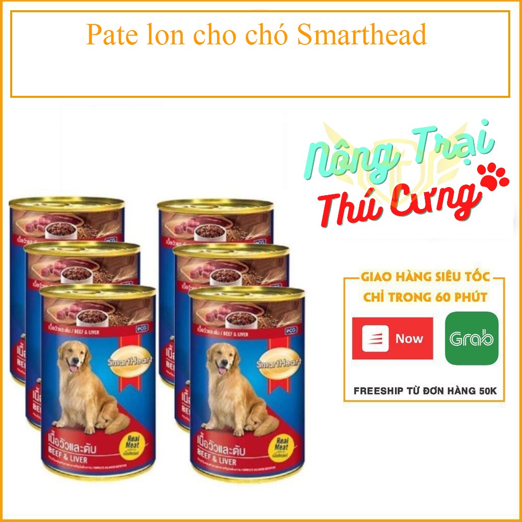 [HCM]Pate lon smart heart cho chó 400gr