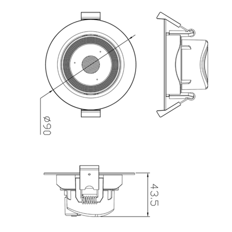 Đèn LED Downlight điều chỉnh góc 5W Panasonic