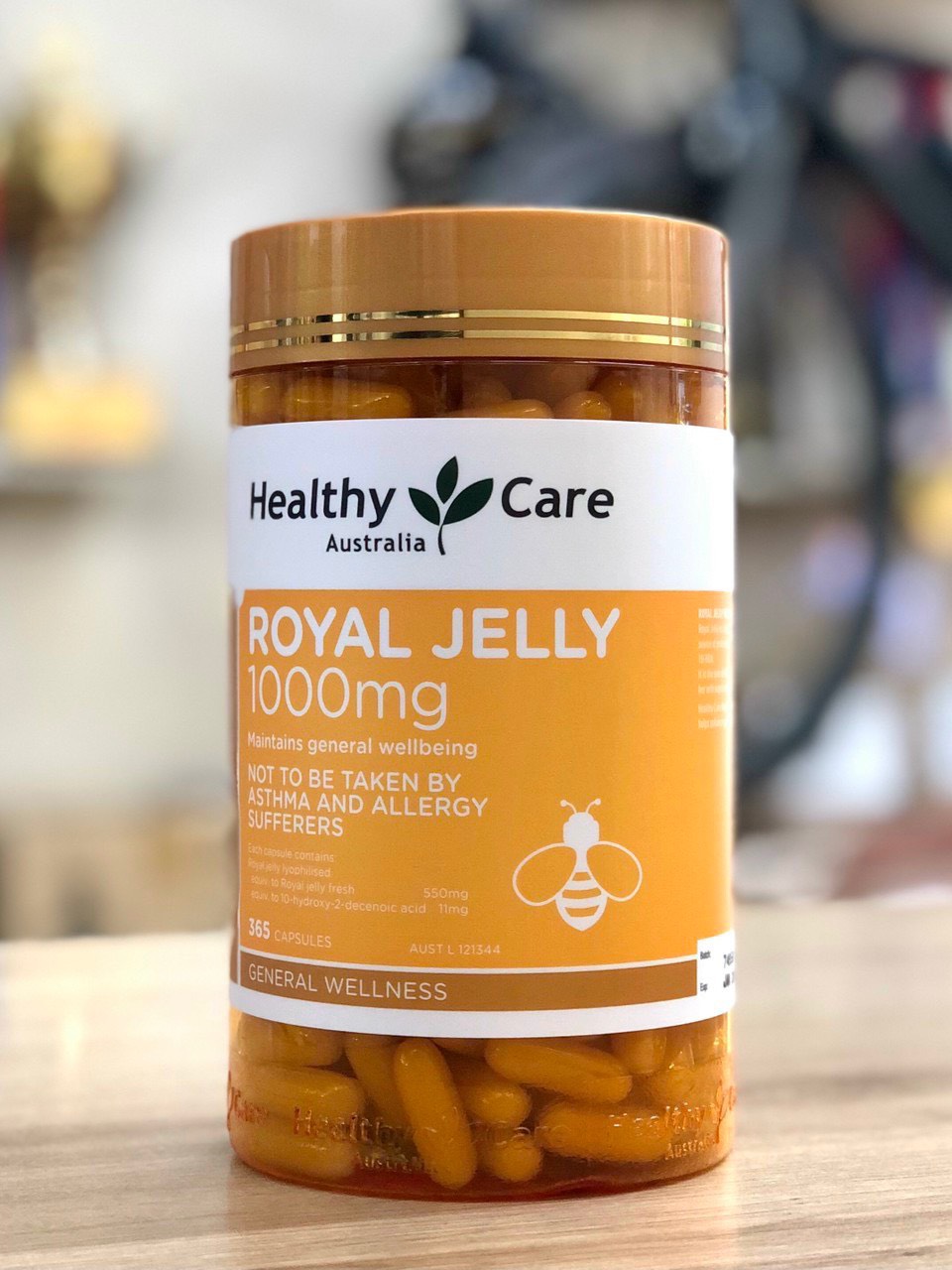Sữa ong chúa Healthy Care Royal Jelly 1000mg, 365 Viên