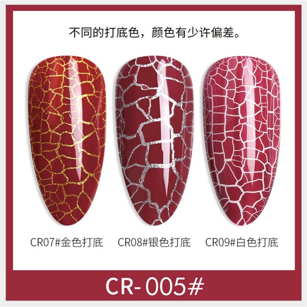 Sơn gel as nứt cr5, sơn nứt màu đỏ đô cr5