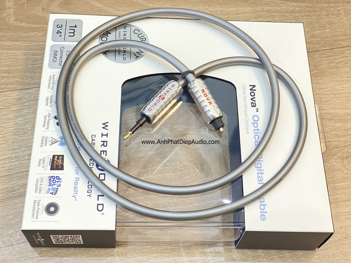 Dây cáp quang WIREWORLD Nova Toslink to 3.5mm Optical Audio Cables