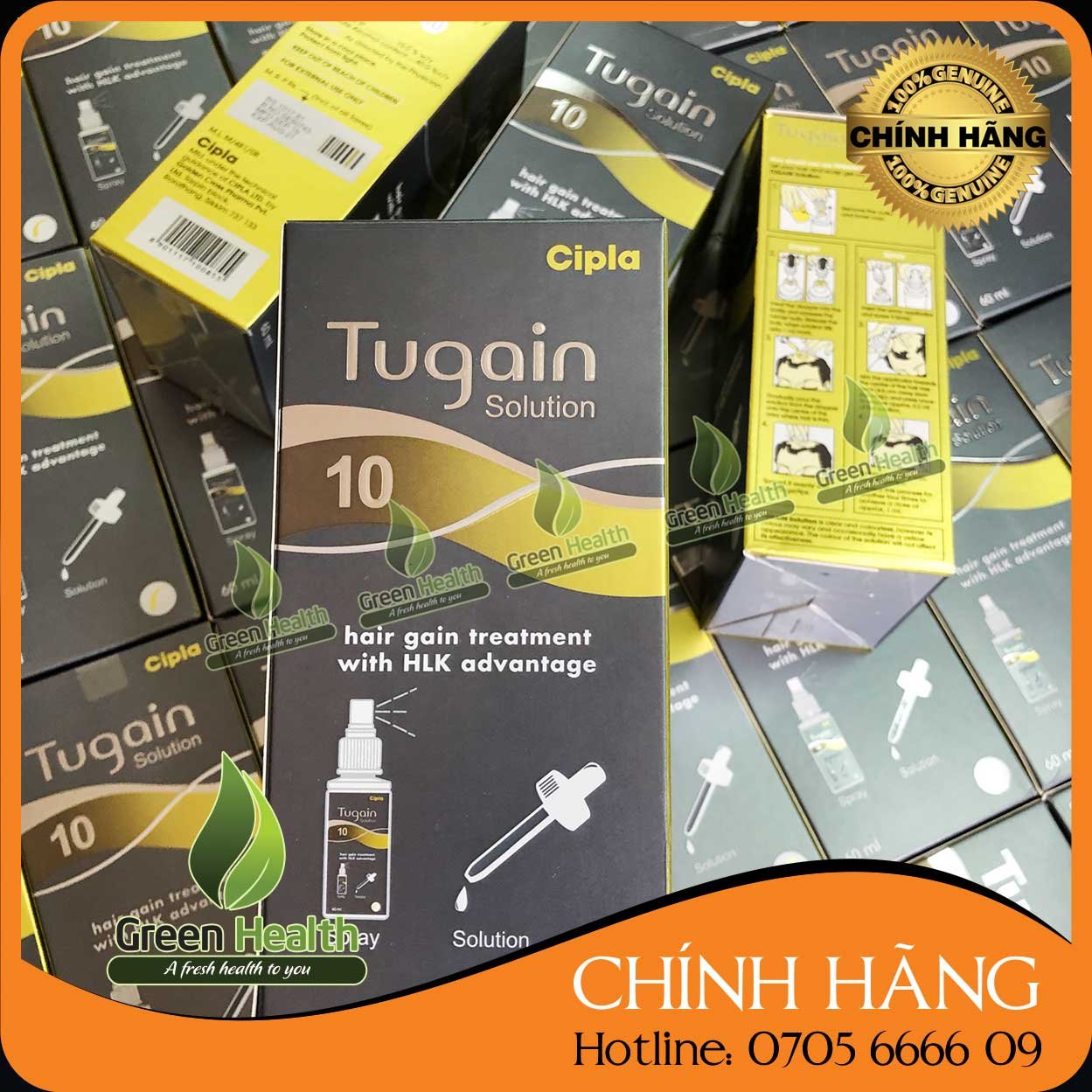 (Giveaway Peo Mix) Tugain Minoxidil 10% Solution to Support Beard and Hair Growth Minoxidil 10% Tugain