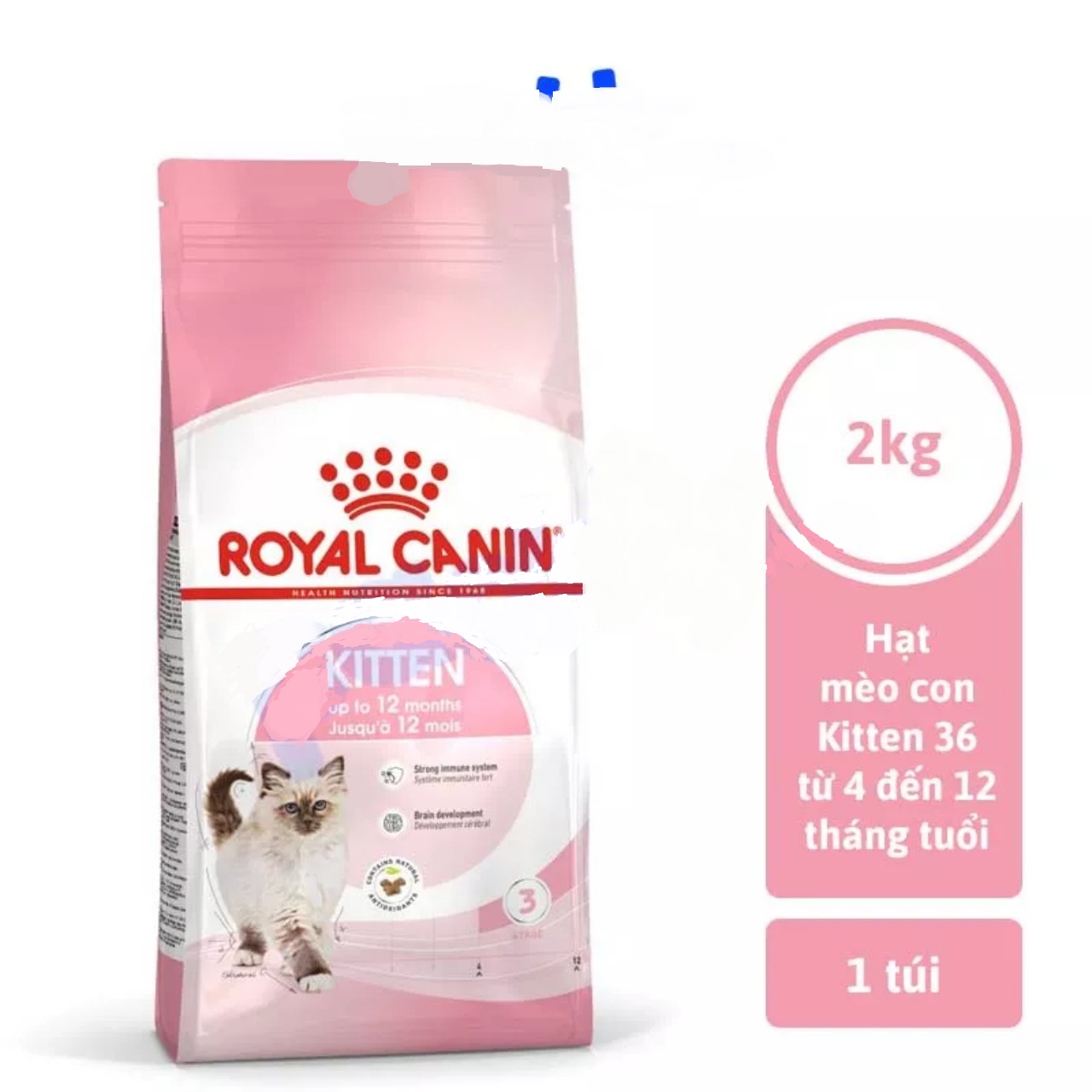 2kg-Royal Canin kitten beads for kittens 4 - 12 months old
