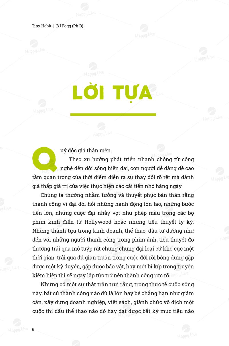 Tiny Habits: Thói quen tí hon - Tiềm năng khổng lồ