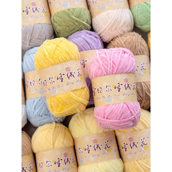 Len Nhung Chenille 2mm -  len nhung mềm