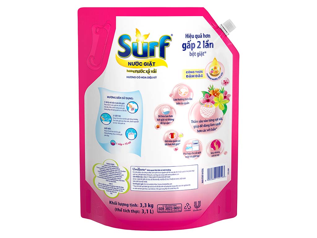 Nước giặt Surf