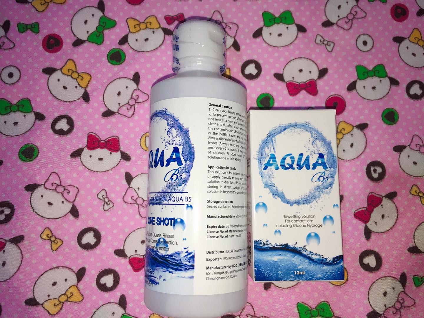 [CHÍNH HÃNG] [HCM] Combo Nước Ngâm Lens 160ml + Nhỏ Mắt Aqua
