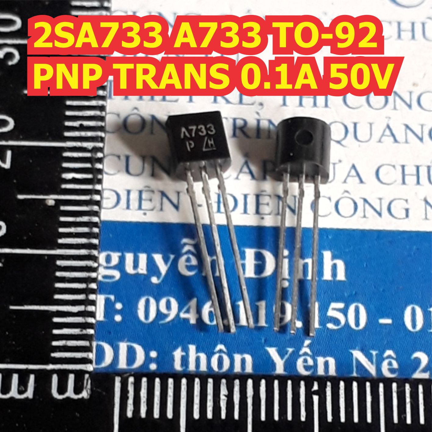50 con 2sa733 a733 to-92 pnp trans 0.1a 50v kde0006