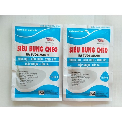 Phân bón vi lượng cao cấp Siêu Bung Chèo - 50g