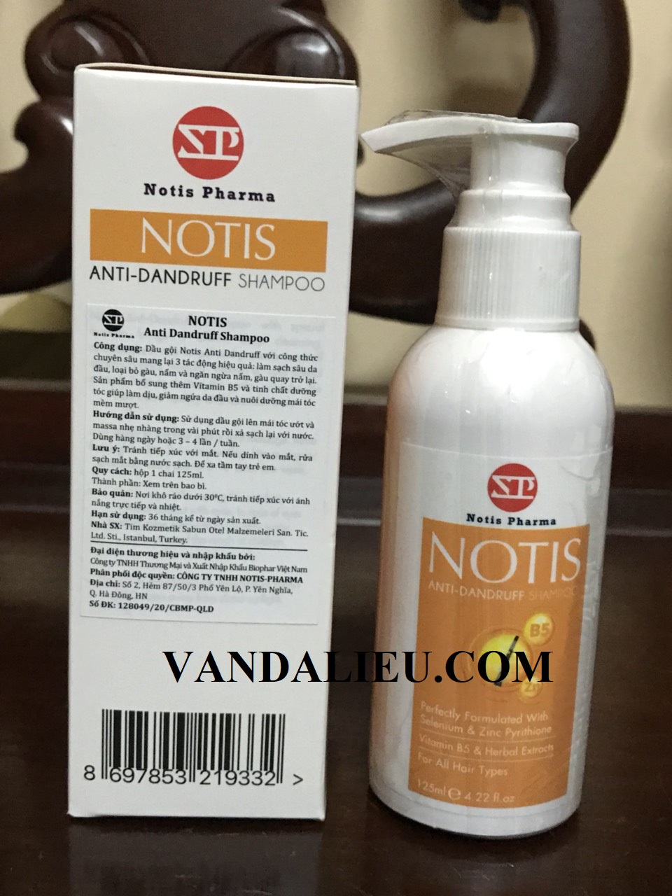 DẦU GỘI NOTIS ANTI DANDRUFF SHAMPOO 125ML