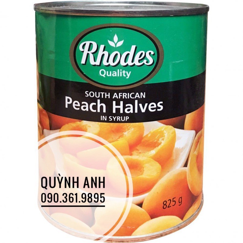 Đào Ngâm Rhodes 825Gr