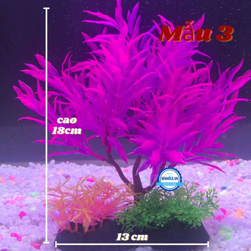 Cây nhựa trang trí hồ cá cảnh mini MẪU 4