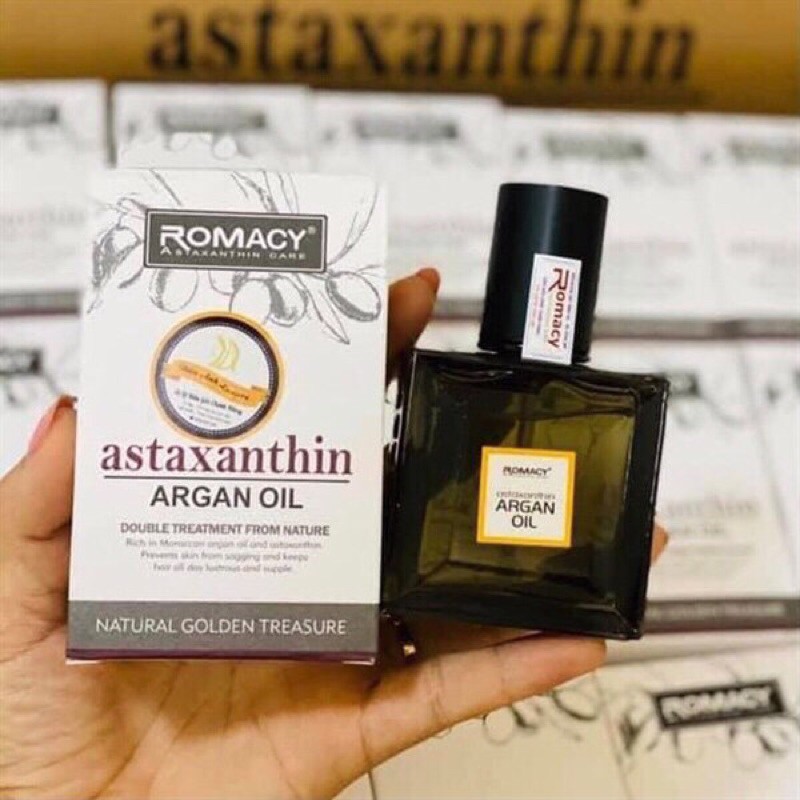 TINH Dầu Dưỡng Tóc ARGAN OIL ROMACY 50ML Phục Hồi Tóc Hư Tổn Khô Xơ , Bảo Vệ Tóc Khỏi Nhiệt Độ Cao