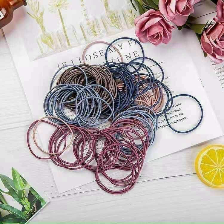 Set thun cột tóc 100 sợi