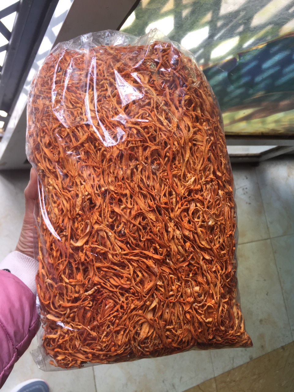 (1KG) ĐÔNG TRÙNG HẠ THẢO SẤY KHÔ (loại sếp ngang )
