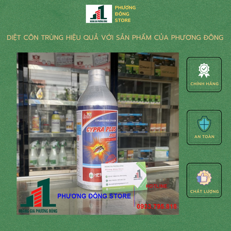 Thuốc diệt muỗi chai nhôm Cypra Plus 25EC
