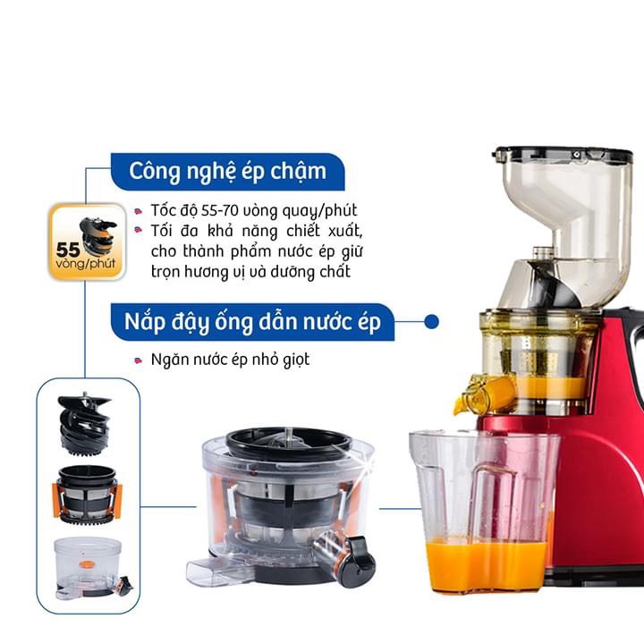 [Mã 99ELHA giảm 7% đơn 300K] MÁY ÉP CHẬM Nineshield Kb-F8b BẢO HÀNH 12 THÁNG