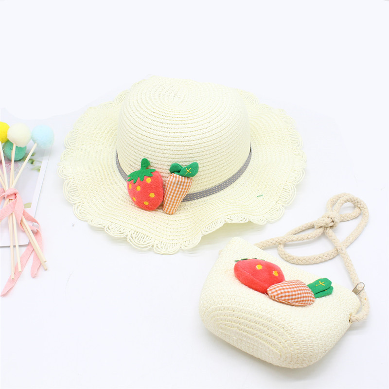 Set mũ cói kèm túi siêu yêu cho bé(2-5tuổi)