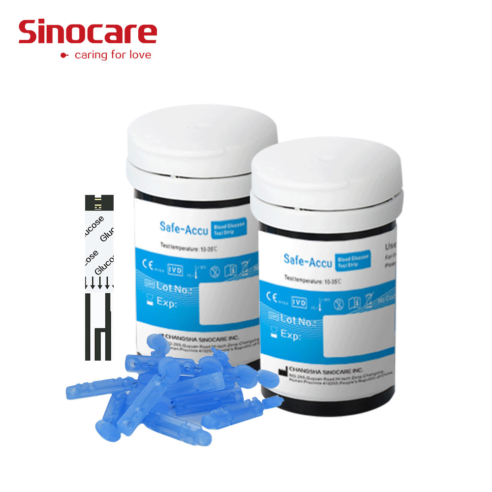 Máy đo đường huyết Safe Accu - Sinocare Đức (Tặng kèm 50 que thử và 50 kim)