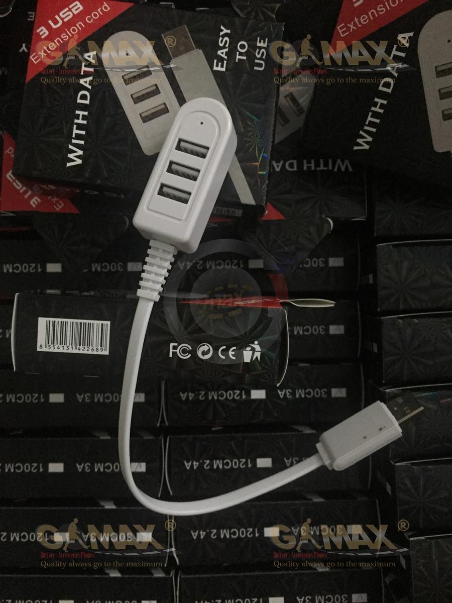 [HCM]CÁP CHIA 3 CỔNG SẠC USB
