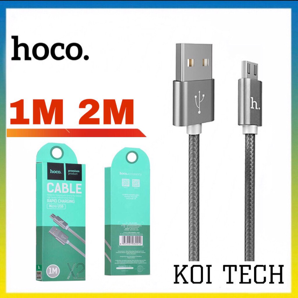 DÂY SẠC CÁP SẠC DÙ MICRO USB các máy có cổng MICRO USB HOCO X2 - KOI TECH