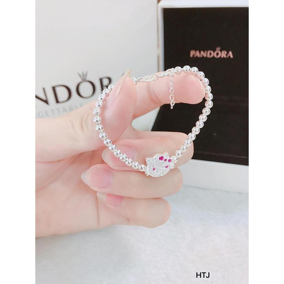 [Hoàn tiền 20%] Lắc tay bạc cho bé gái mặt kitty xinh xắn-JQN gian hàng chính hãng cam kết Bạc chuẩn Chất lượng không lo đen xỉn