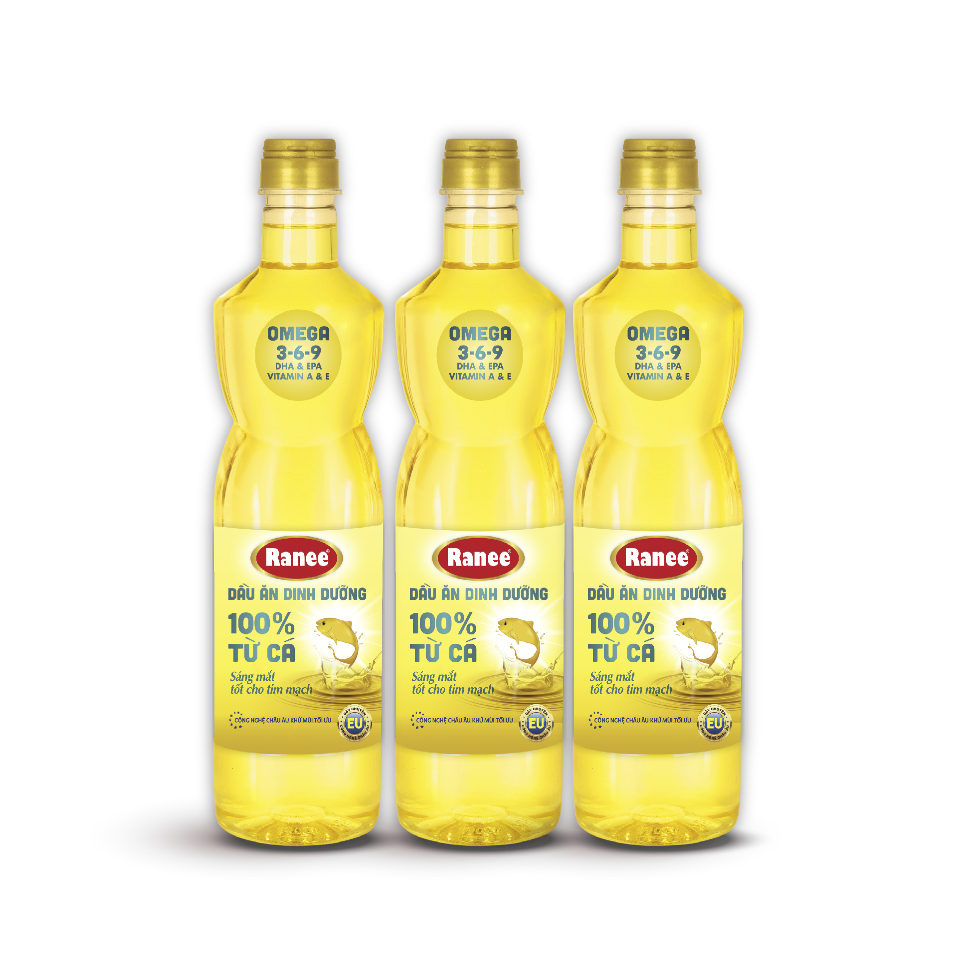 {Đơn 199k tặng hộp bơ -399k tặng vá gỗ} Combo 3 chai dầu ăn dinh dưỡng Ranee 950ml (950ml/chai x 3 chai)
