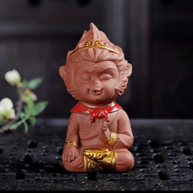 Tượng khỉ Tôn Ngộ Không mới nhất 2019 - tượng mỹ hầu vương, chất liệu gốm sứ, thiết kế tinh tế, tỉ mỉ, thích hợp trang trí cho mọi không gian