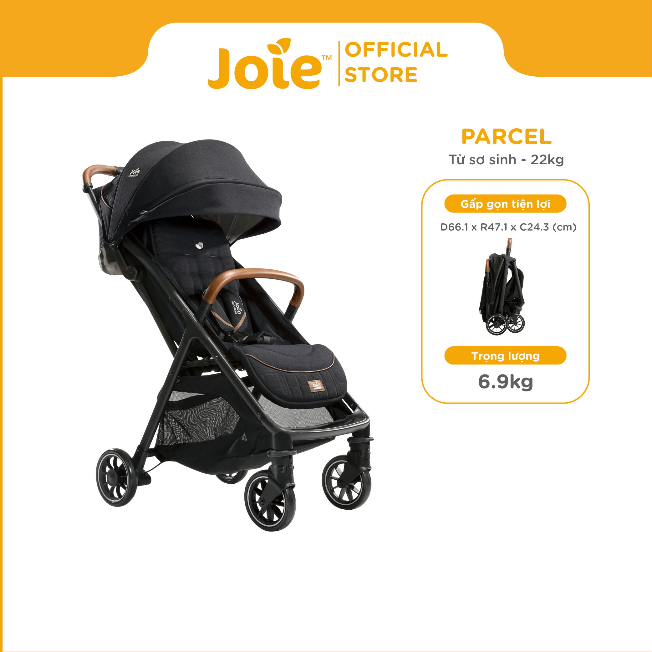 Xe đẩy trẻ em Joie Parcel