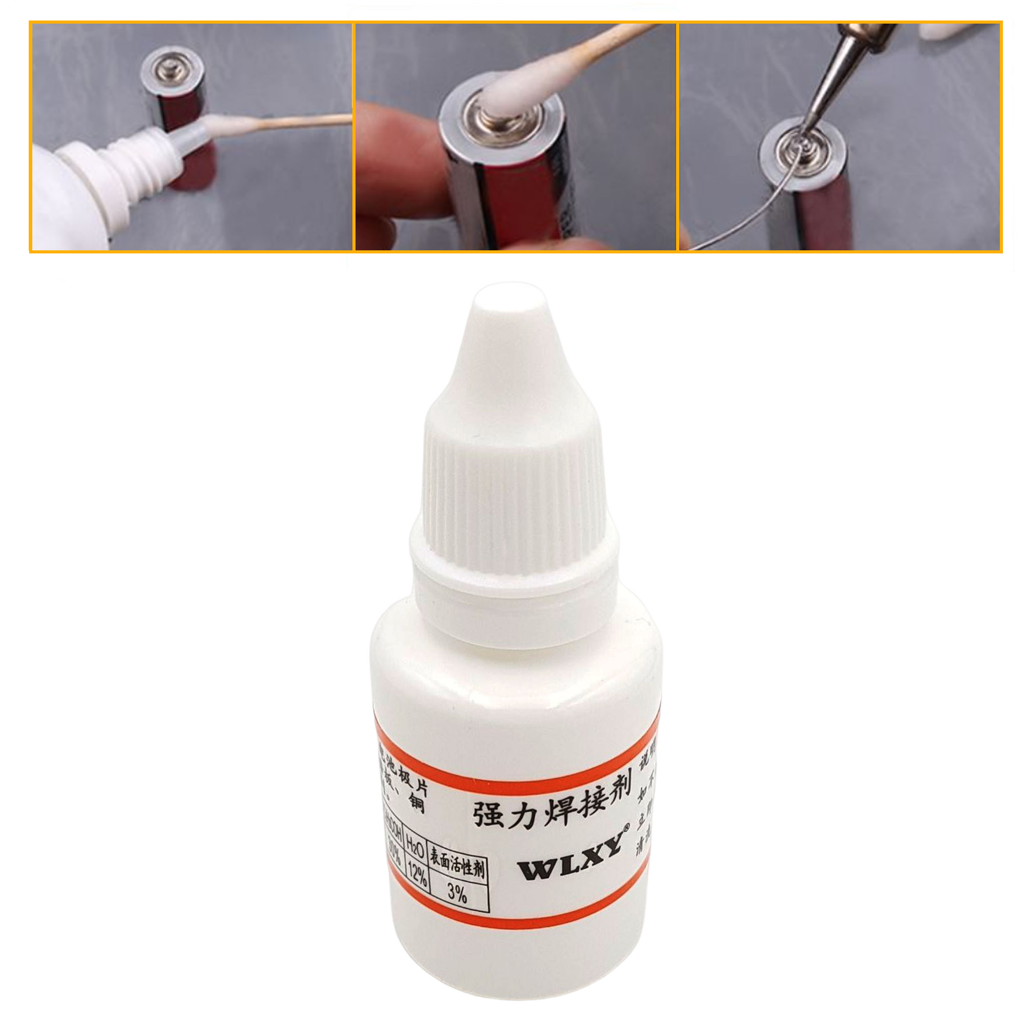 Dung dịch trợ hàn cell pin 18650 WLXY 25ml (1 chai)
