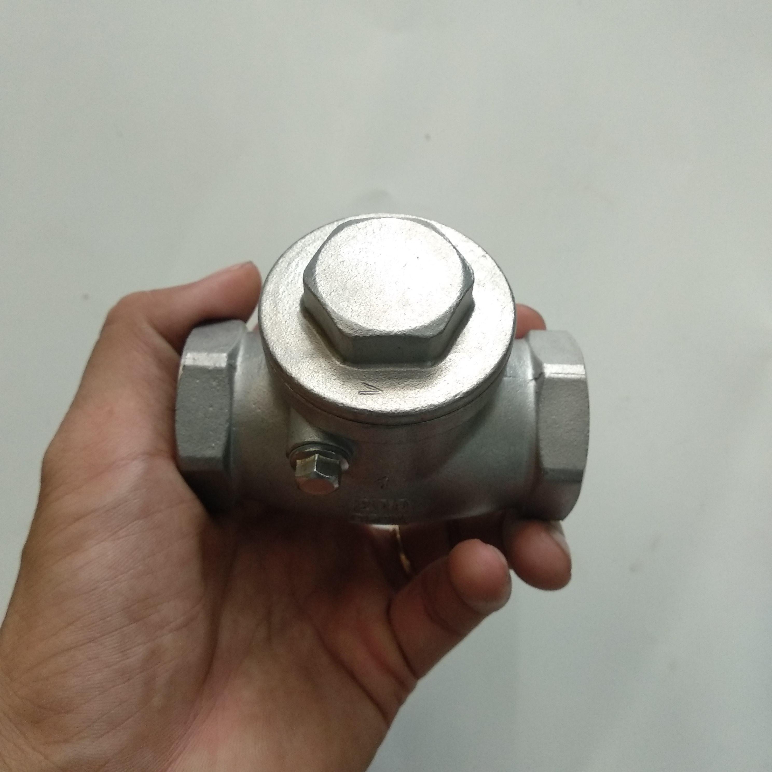 Van 1 chiều lá lật inox phi 34