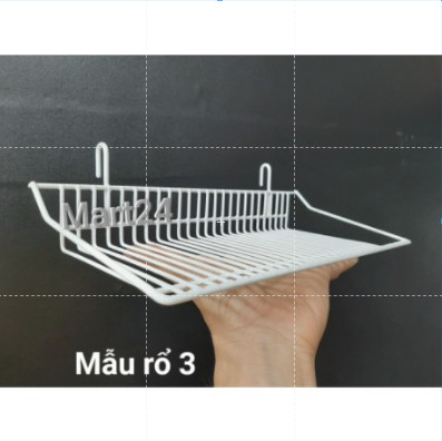 RỔ TREO KHUNG LƯỚI, GIỎ TREO KHUNG LƯỚI (8 mẫu nhúng nhựa gòm 2 màu đen và trắng để khách chọn lựa)
