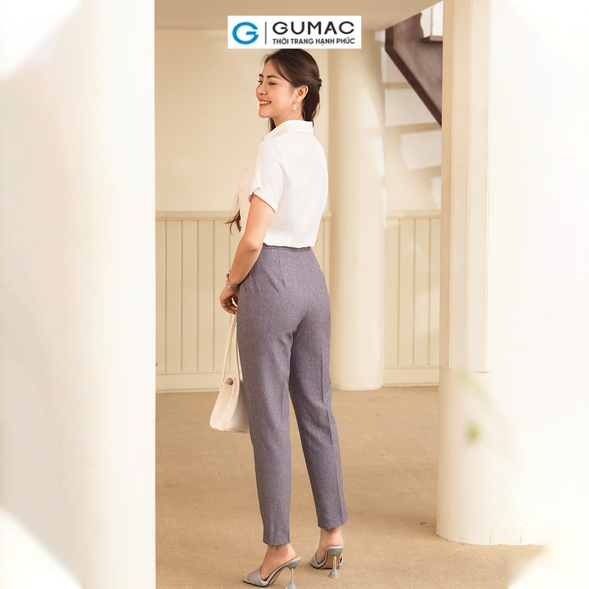[BST MỚI RA MẮT THÁNG 6] Quần tây ống đứng thời trang GUMAC QD06086
