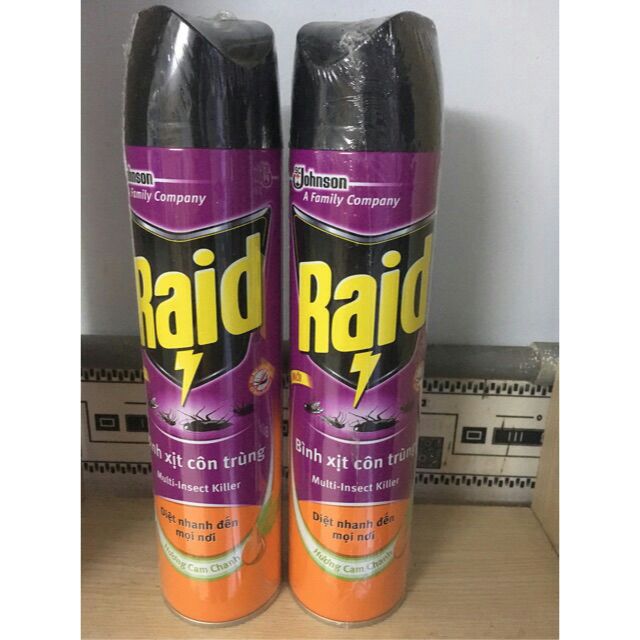 [HCM]Bình Xịt Côn Trùng Raid 600ml