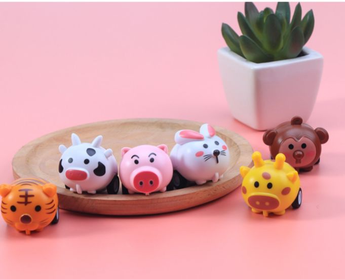 COMBO 3/5/10 XE THÚ CƯNG MINI CHẠY DÂY CÓT ĐỒ CHƠI THÚ CƯNG(MÀU GIAO NGẪU NHIÊN)
