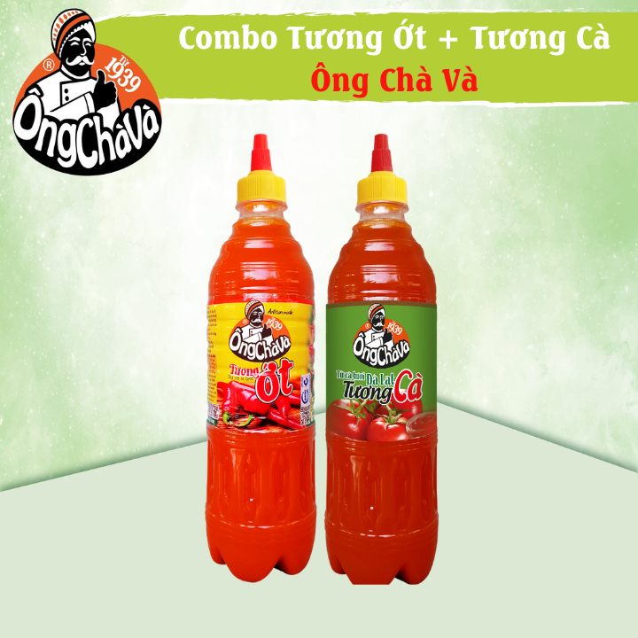 Ong cha va - Chilli sauce 700g and ketchup 720g