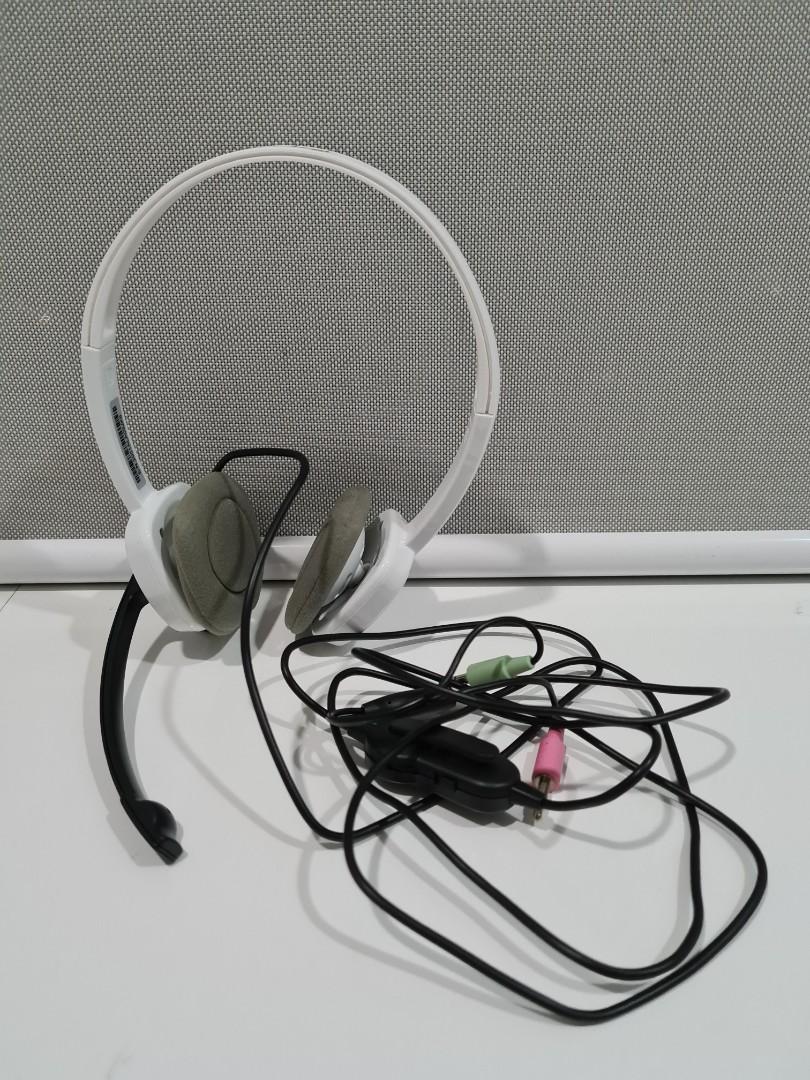 Tai nghe chụp tai Logitech H150 âm thanh nổi, có nút tăng giảm âm lượng ( kết nối 2 jack 3.5) - Bảo hành 2 năm