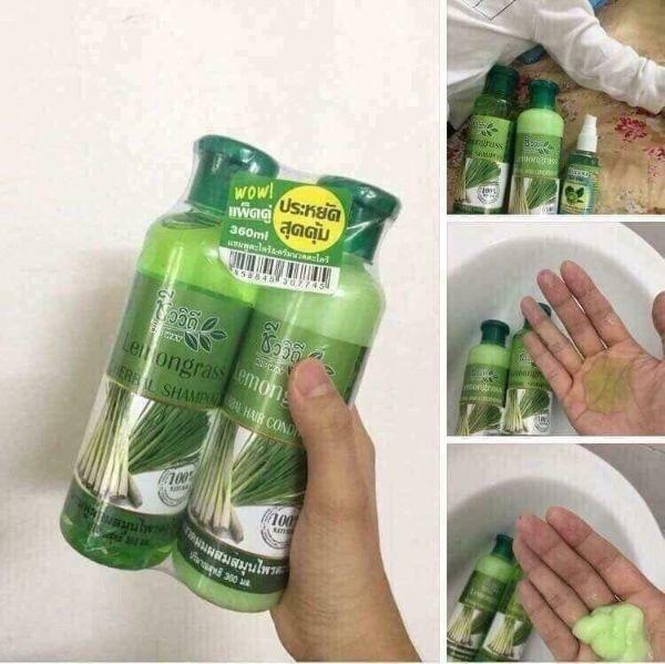 [HCM]Combo Dầu Gội Và Xả Từ Sả Chanh Thái Lan