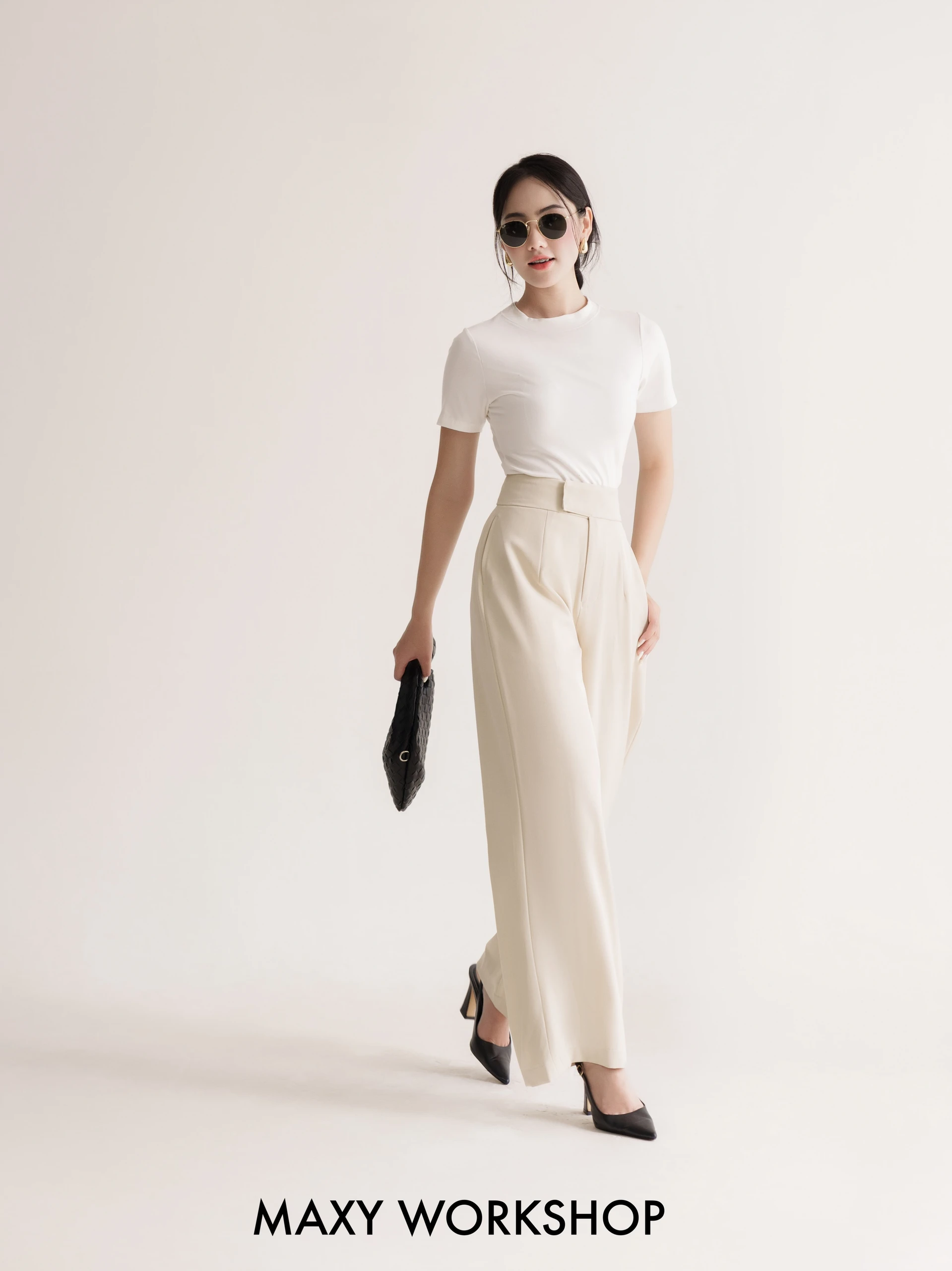 Áo thun tay ngắn ôm dáng Lady Tee Maxy Workshop