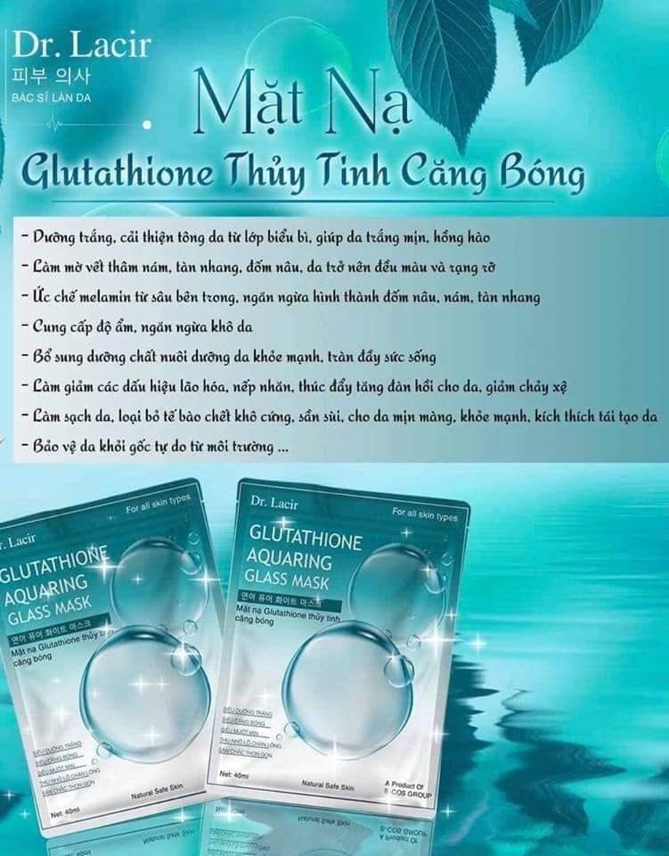 Mặt Nạ Thủy Tinh DR.LACIR Căng Bóng