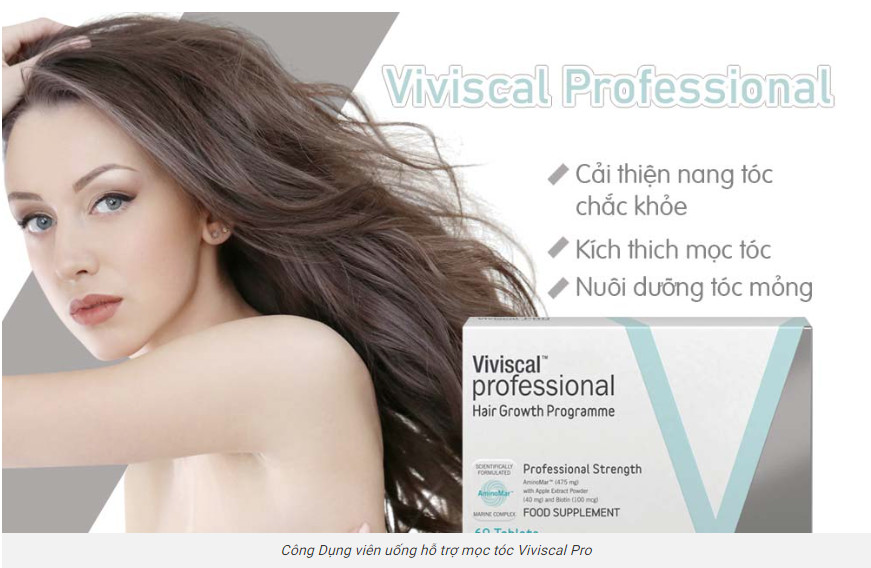 Viên uống hỗ trợ mọc tóc Viviscal PRO (60 viên)