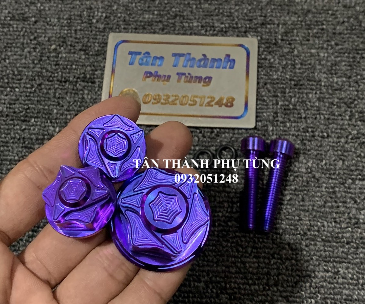 Bộ 5 con Chảng ba Satria-Raider Fi GR5 Xanh tím