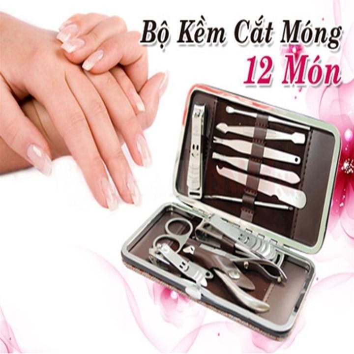 Bộ dụng cụ chăm sóc móng tay 12 món