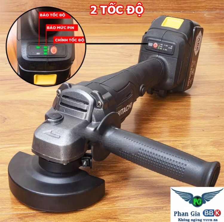 MÁY MÀI,MÁY CẮT PIN HITACHI 118V HÀNG CHUẨN PIN 10CELL