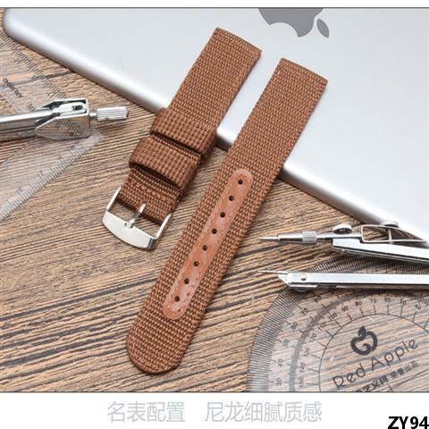 Vải bạt armani nylon 24mm2018 dây đồng hồ khóa kim dây đồng hồ thể thao ngoài trời dây đồng hồ đeo tay vải bố 22