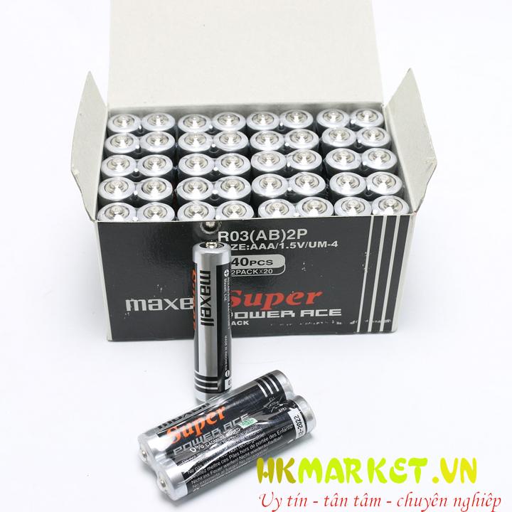 [HCM]Hộp 40 viên pin tiểu AAA Maxell