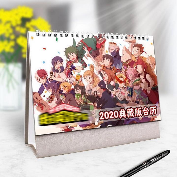 (Lịch 2021-2024) Lịch Boku No Hero Academia Học viện anh hùng in ảnh đẹp anime chibi idols lịch để bàn
