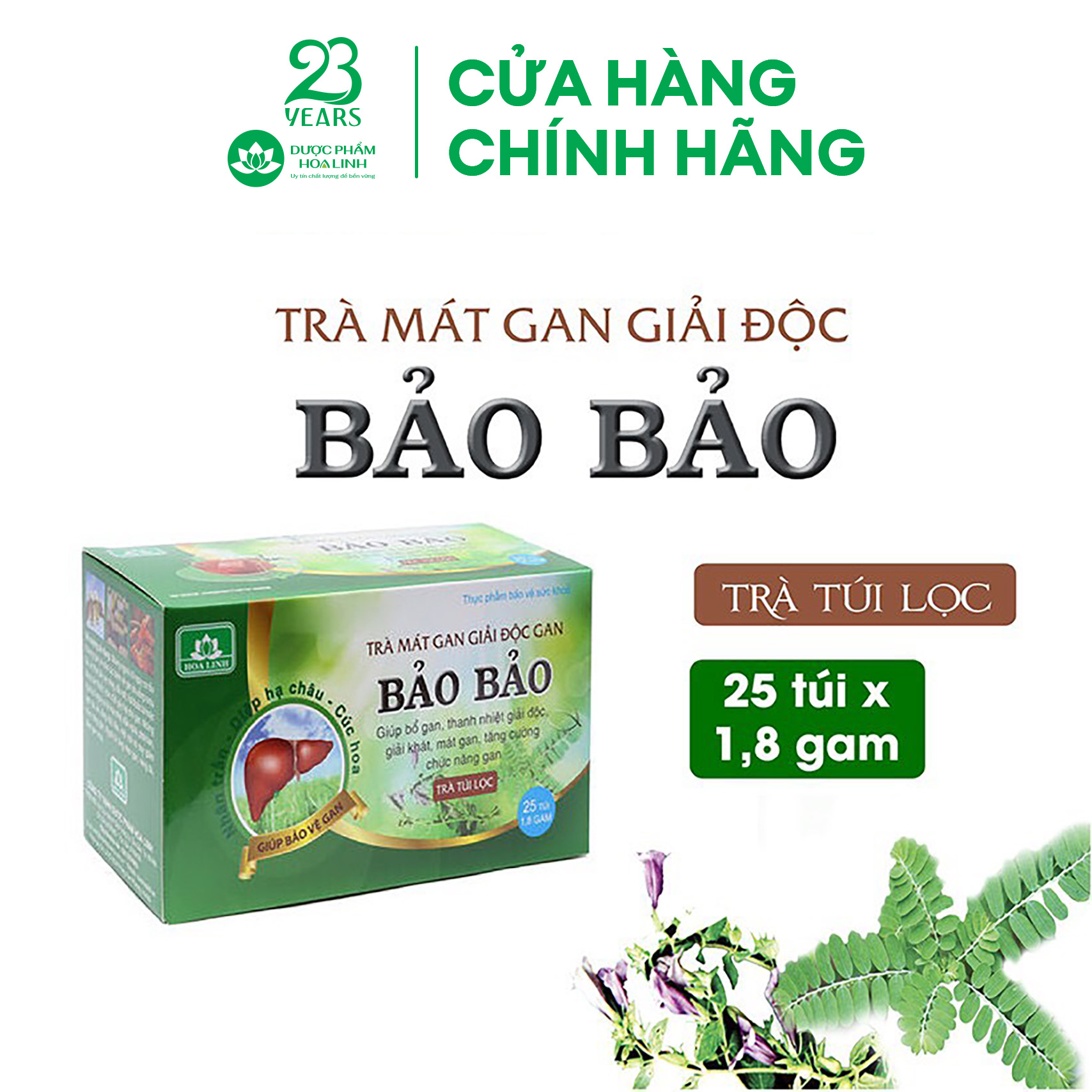 Trà túi lọc Bảo Bảo - Hộp 25 túi