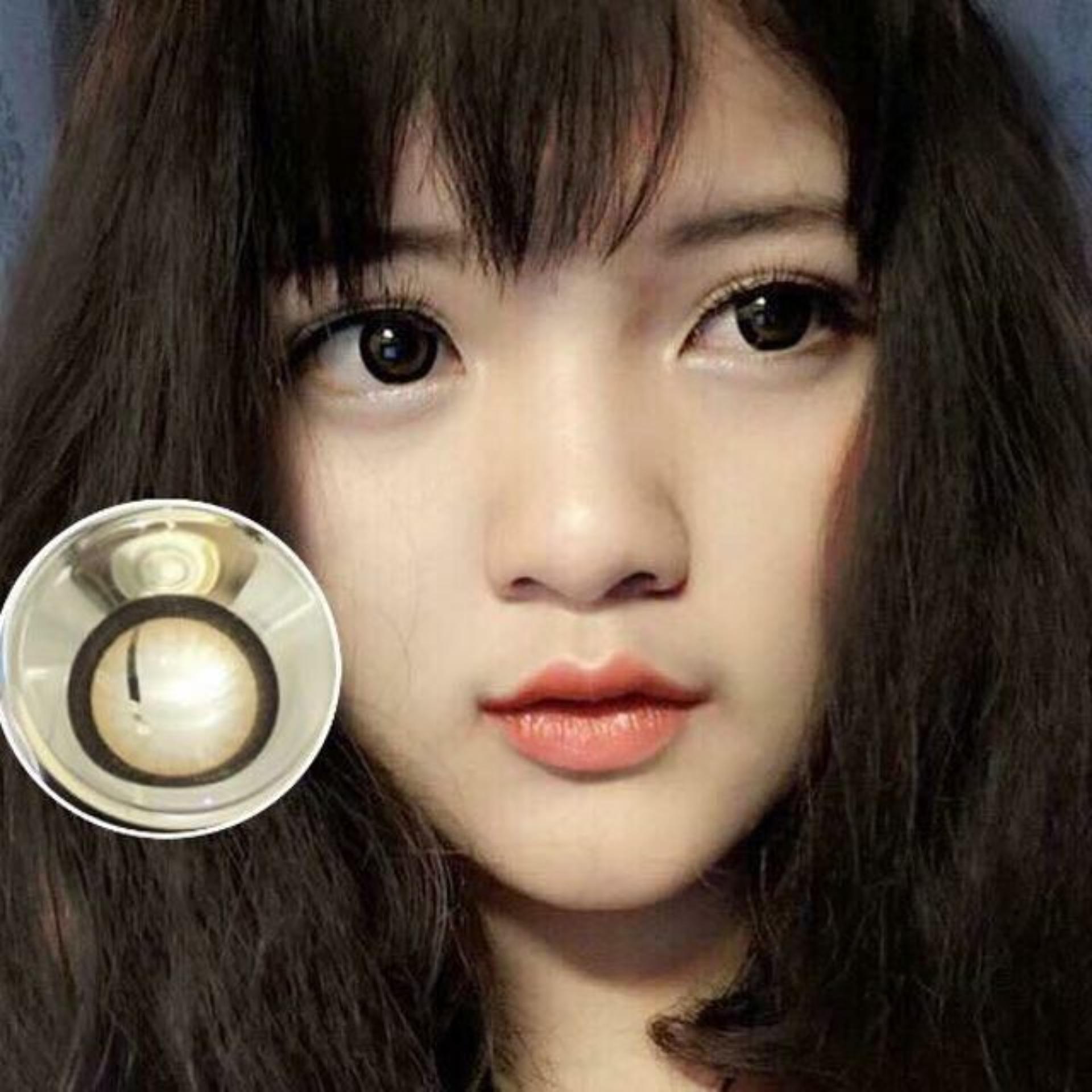 [HCM]lens mắt tự nhiên nâu siêu đẹp